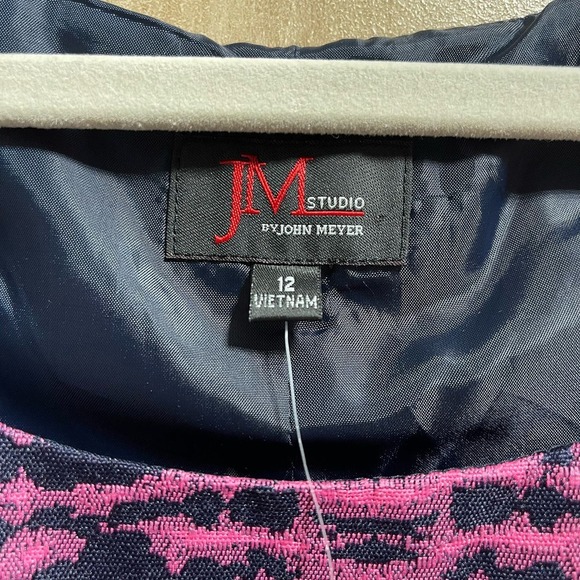 John Meyer Collection All Over Print Sleeveless Sheath Midi Dress Women's Sz 12 - Picture 10 of 10